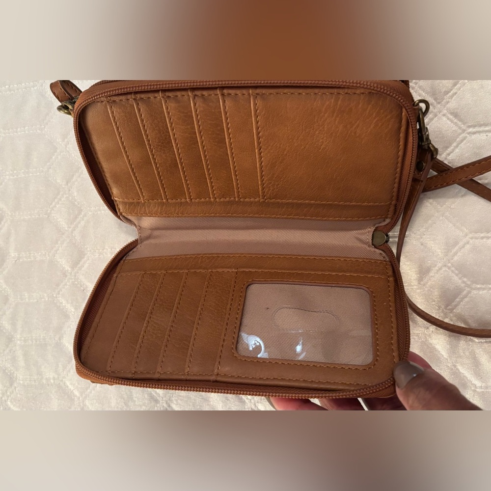 The Sak Brown Leather Crossbody Bag - Picture 6 of 7